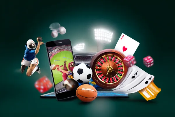 A glamorous woman holding casino chips in a neon-lit environment, representing the premium online casino atmosphere of BLITZ.